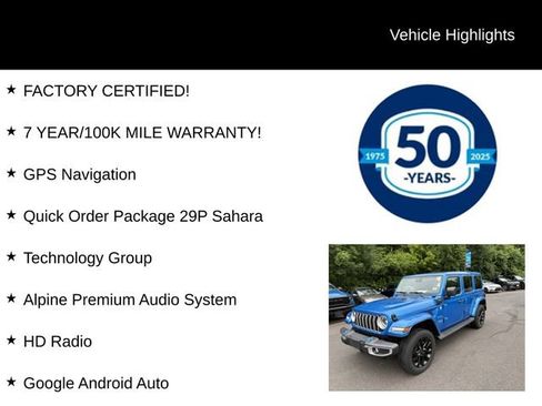 Used 2024 Jeep Wrangler Unlimited Sahara w/ Technology Group AWD/4WD image 5