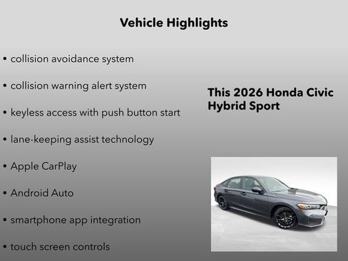 New 2026 Honda Civic Sport image 10