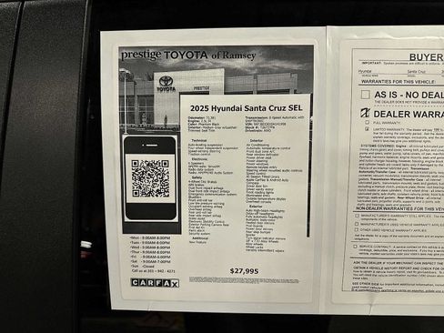 Used 2025 Hyundai Santa Cruz SEL AWD/4WD image 12