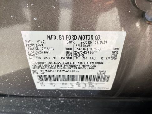 Used 2021 Ford Explorer Limited w/ Equipment Group 301A RWD image 14