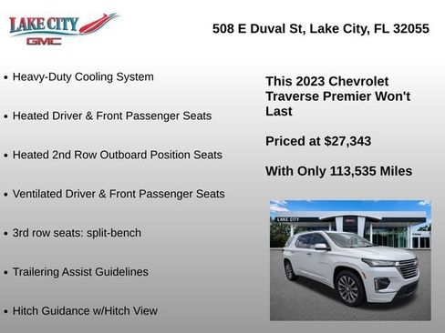 Used 2023 Chevrolet Traverse Premier FWD image 22