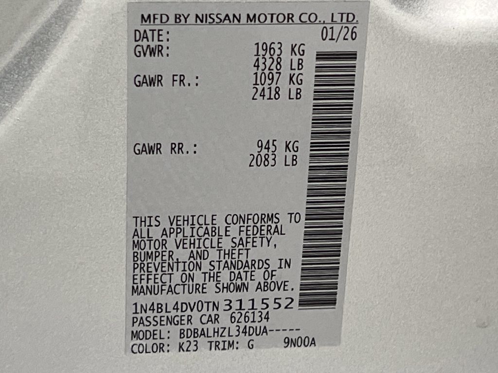 Used 2026 Nissan Altima 2.5 SV FWD image 72