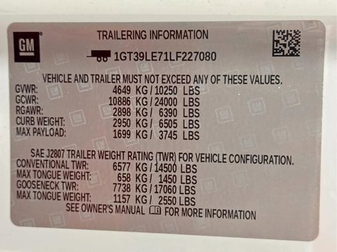 Used 2020 GMC Sierra 2500 4x4 Regular Cab w/ Convenience Package image 18
