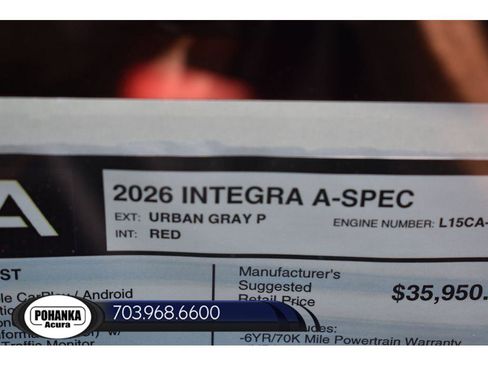 New 2026 Acura Integra A-Spec image 34