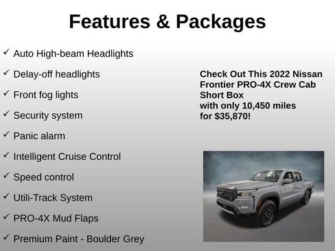Used 2022 Nissan Frontier PRO-4X w/ Pro-4X Premium Package AWD/4WD image 25
