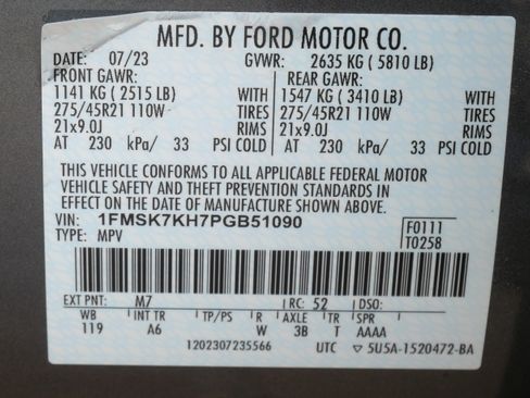 Used 2023 Ford Explorer ST-Line w/ Class IV Trailer Tow Package image 20