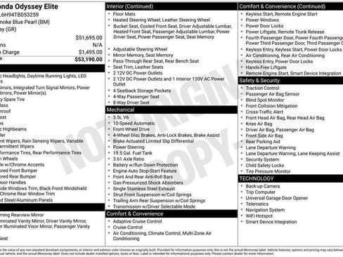 New 2026 Honda Odyssey Elite image 4