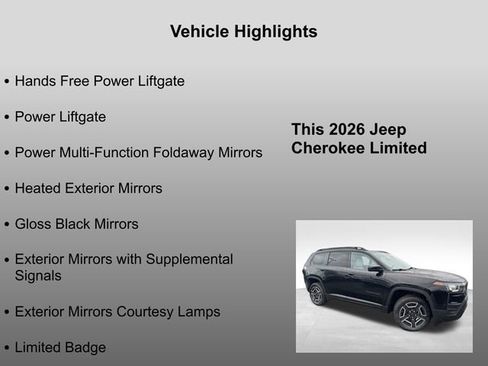 New 2026 Jeep Cherokee Limited image 30