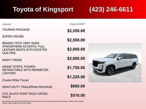 Used 2022 Cadillac Escalade ESV Sport w/ Touring Package AWD/4WD image 3