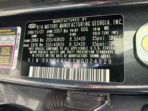 Used 2021 Kia Sorento SX FWD image 21