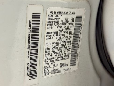 Used 2013 INFINITI FX37 2WD w/ Premium Pkg image 31