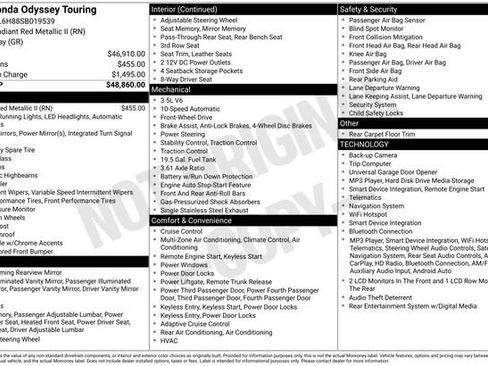 Used 2025 Honda Odyssey Touring image 15