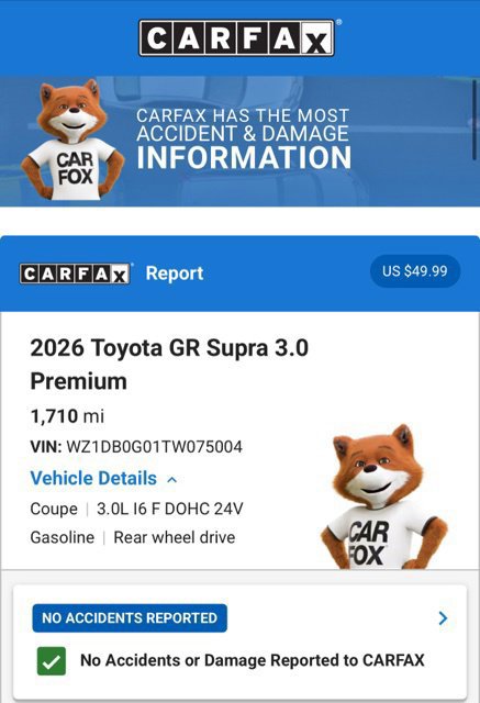 Used 2026 Toyota Supra Premium w/ Driver Assist Package RWD image 5