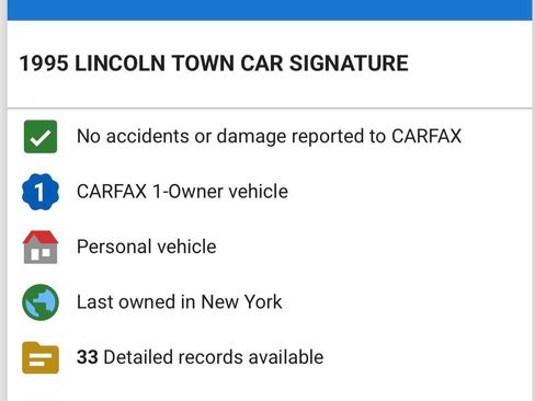 Used 1995 Lincoln Town Car Signature image 24