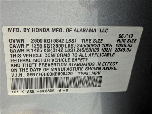 Used 2019 Honda Pilot Elite image 26