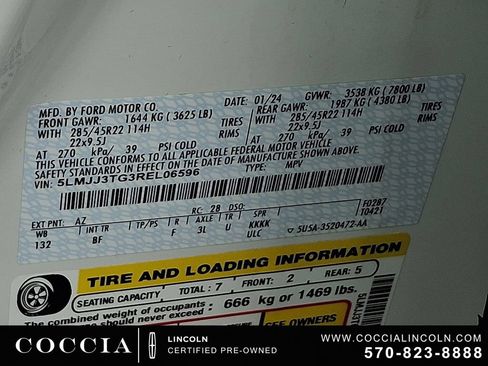 Certified 2024 Lincoln Navigator L Black Label AWD/4WD image 27