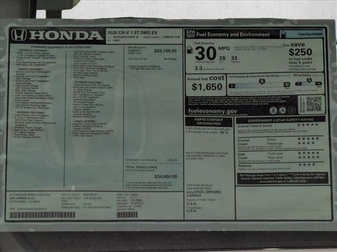 New 2026 Honda CR-V EX image 18