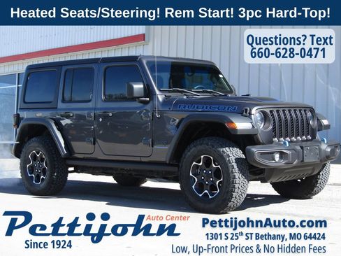 Used 2023 Jeep Wrangler Unlimited Rubicon 4xe w/ Cold Weather Group image 1