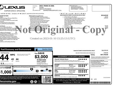 Used 2023 Lexus ES 300h w/ Premium Package image 56