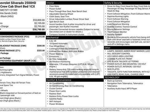 New 2026 Chevrolet Silverado 2500 Custom w/ Custom Convenience Package image 2