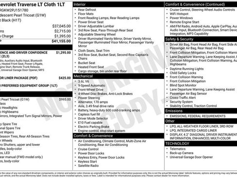 Used 2023 Chevrolet Traverse LT image 42