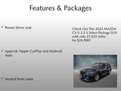 Used 2023 MAZDA CX-5 AWD 2.5 S w/ Select Package image 4
