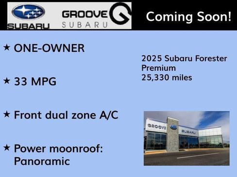 Used 2025 Subaru Forester Premium w/ Convenience Package #1 AWD/4WD image 2