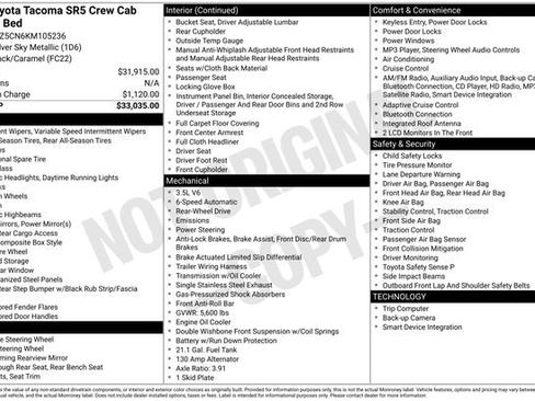 Used 2019 Toyota Tacoma SR5 image 7