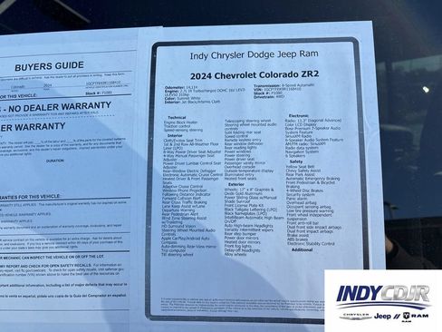 Used 2024 Chevrolet Colorado ZR2 w/ Technology Package AWD/4WD image 19