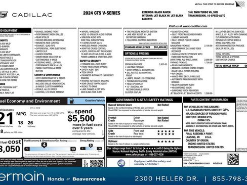 Used 2024 Cadillac CT5 V w/ Premium Package image 31