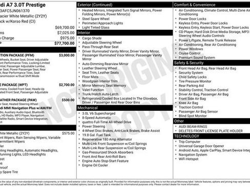 Used 2018 Audi A7 3.0T Prestige w/ Competition Package image 32