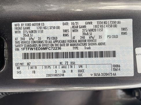 Used 2021 Ford F150 XLT w/ Equipment Group 302A High AWD/4WD image 43