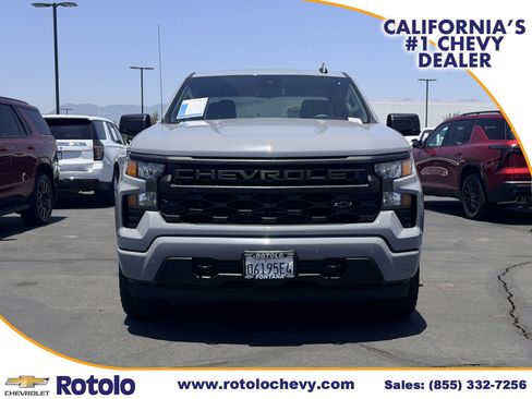 Used 2025 Chevrolet Silverado 1500 Custom w/ Turbomax Blackout Package AWD/4WD image 2