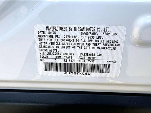 New 2026 Nissan Leaf Platinum+ w/ Cargo Package (Platinum+) image 8