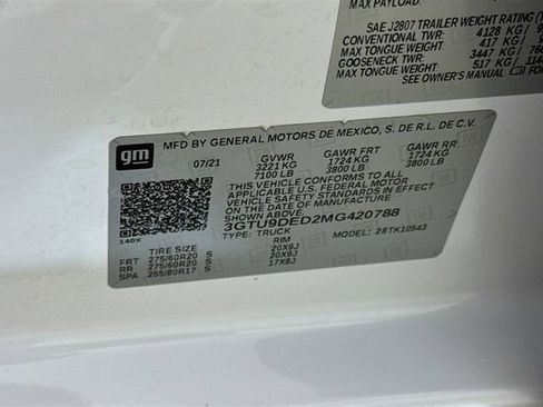 Used 2021 GMC Sierra 1500 SLT AWD/4WD image 28