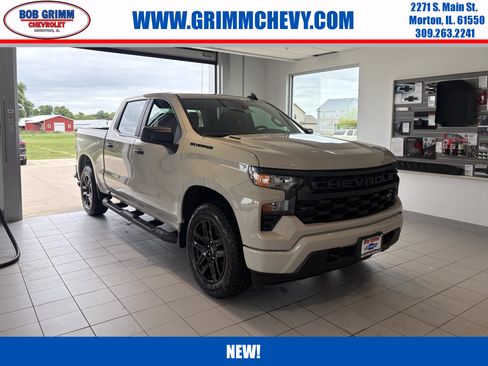 New 2026 Chevrolet Silverado 1500 Custom w/ Turbomax Blackout Package AWD/4WD image 1
