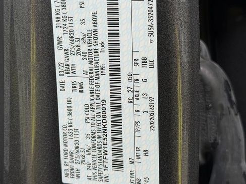 Used 2022 Ford F150 Lariat w/ Equipment Group 502A High AWD/4WD image 36