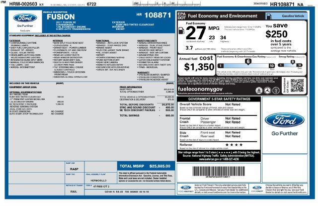 Used 2017 Ford Fusion SE w/ Fusion SE Technology Package FWD image 32