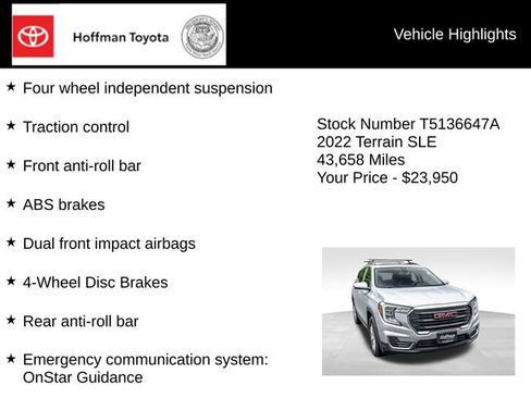 Used 2022 GMC Terrain SLE w/ Driver Convenience Package AWD/4WD image 25