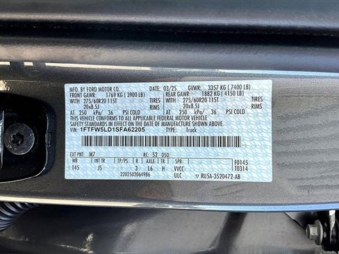 New 2025 Ford F150 Lariat w/ Equipment Group 501A Mid image 13