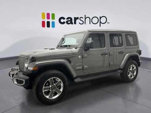 Used 2022 Jeep Wrangler Unlimited Sahara w/ LED Lighting Group AWD/4WD image 1