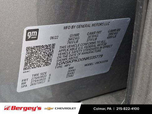 Certified 2022 Chevrolet Tahoe Z71 w/ Luxury Package AWD/4WD image 30