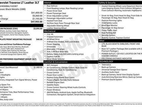 Used 2021 Chevrolet Traverse LT w/ LT Premium Package image 26