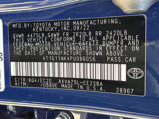 Certified 2023 Toyota Camry SE FWD image 25