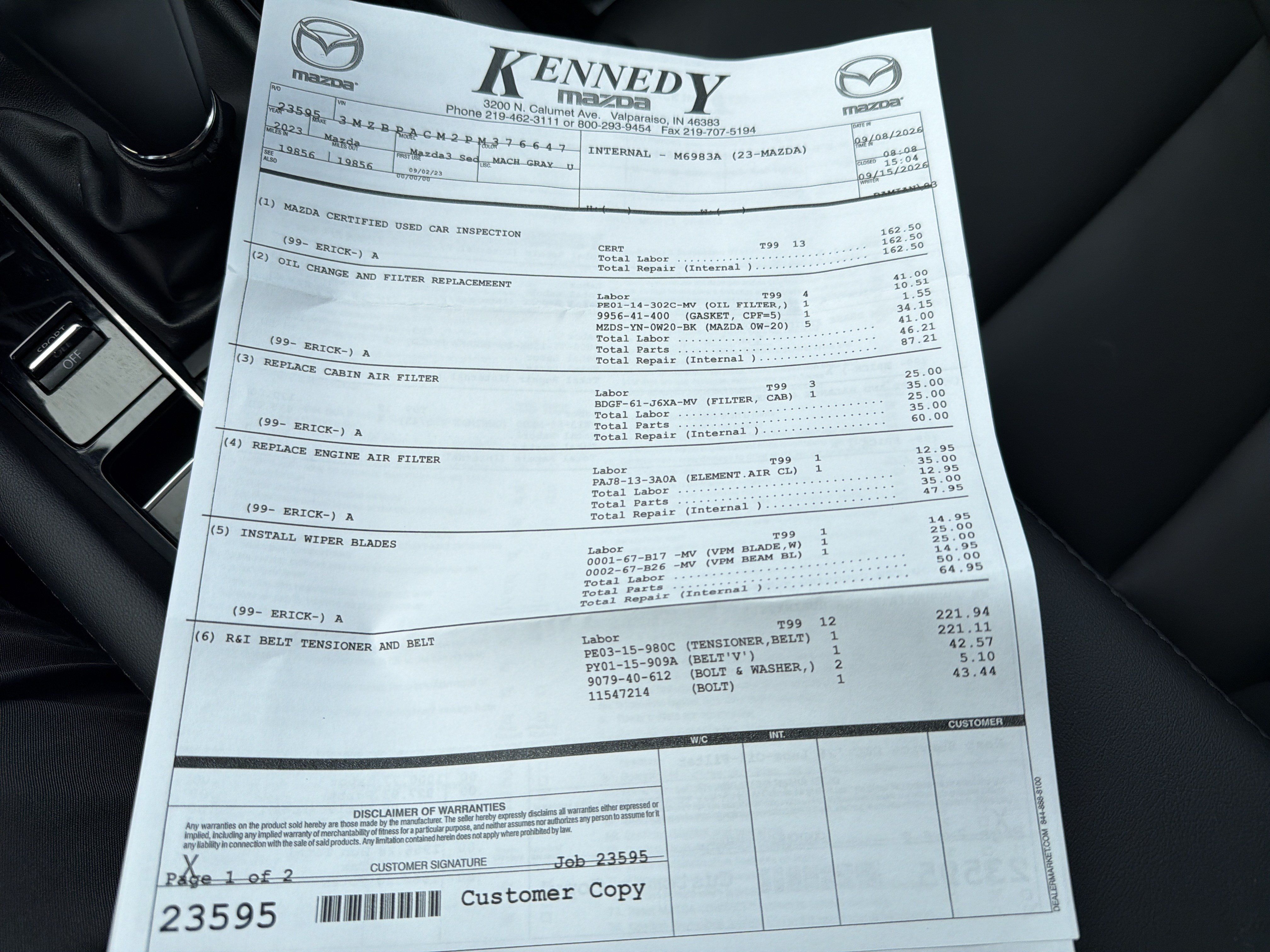 Certified 2023 MAZDA MAZDA3 s FWD image 24