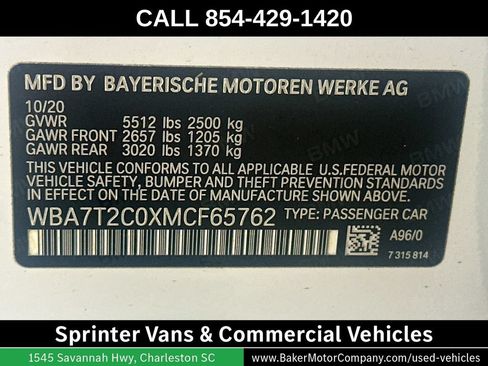Used 2021 BMW 740i w/ Premium Package RWD image 35