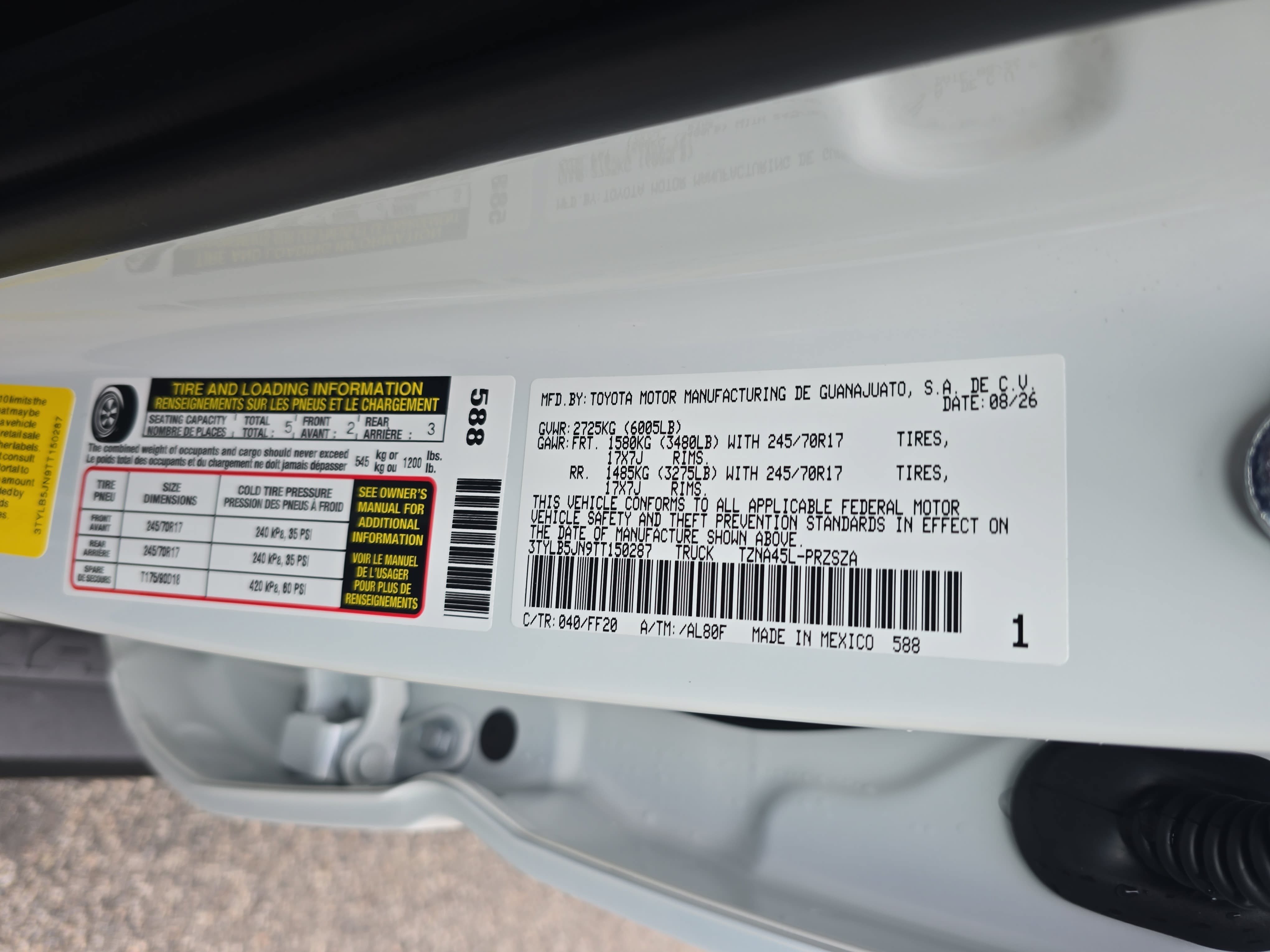 New 2026 Toyota Tacoma SR5 AWD/4WD image 33