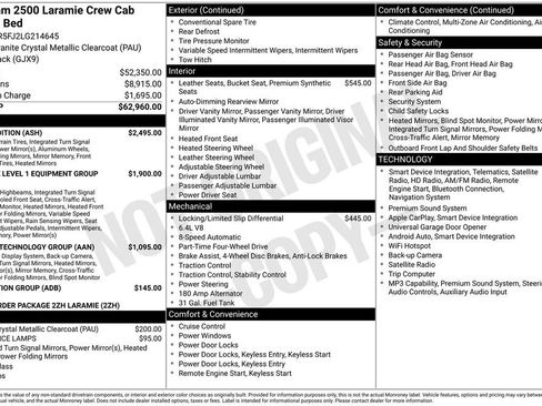 Used 2020 RAM 2500 Laramie w/ Night Edition AWD/4WD image 2