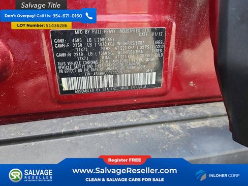 Used 2012 Subaru Outback 2.5i Premium w/ Popular Pkg 1B AWD/4WD image 16