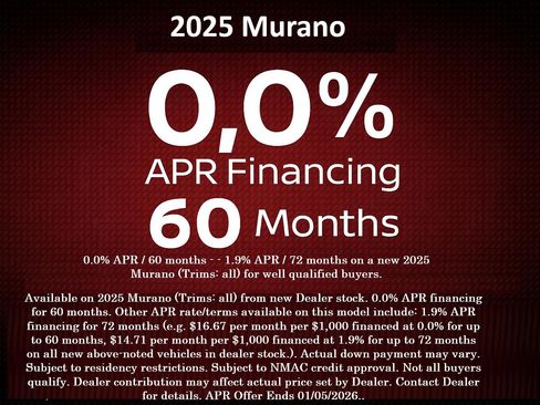 New 2025 Nissan Murano SV image 7